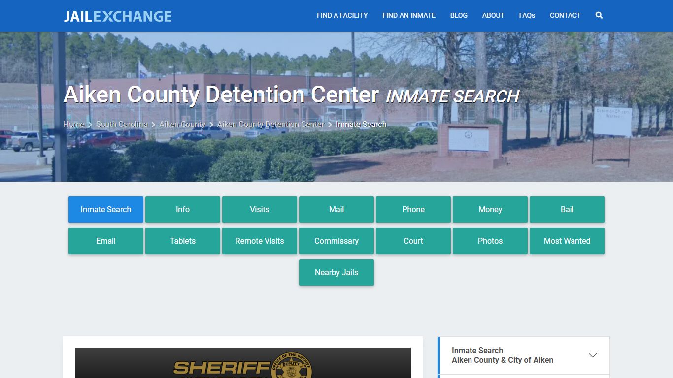 Aiken County Detention Center Inmate Search - Jail Exchange